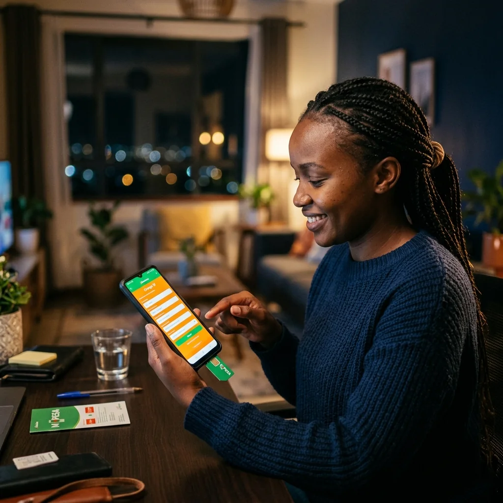 Mkenya akisajili akaunti ya BandaBets Kenya kwa simu